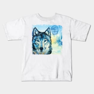 Spirit Wolf - your spiritual animal guide Kids T-Shirt